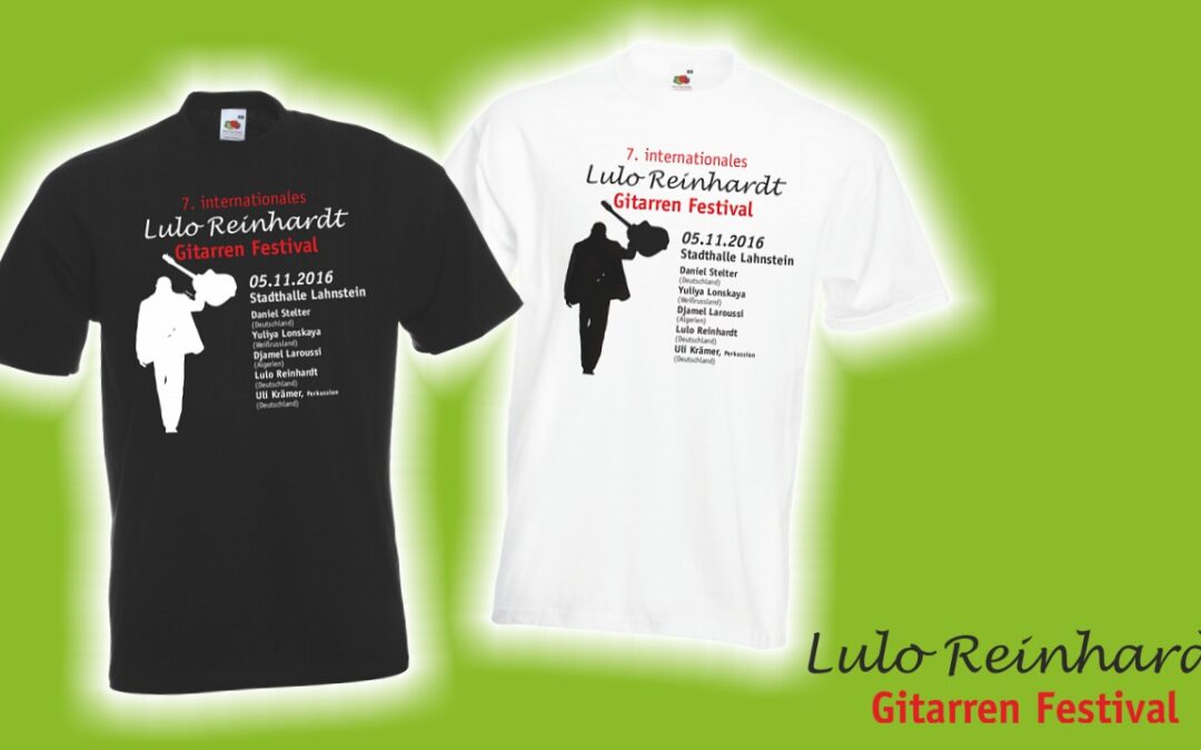 Fantextilien für Lulo Reinhardt Festival