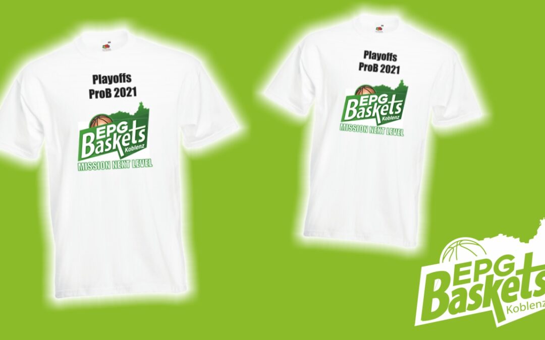Werbeshirts für EPG Baskets Koblenz