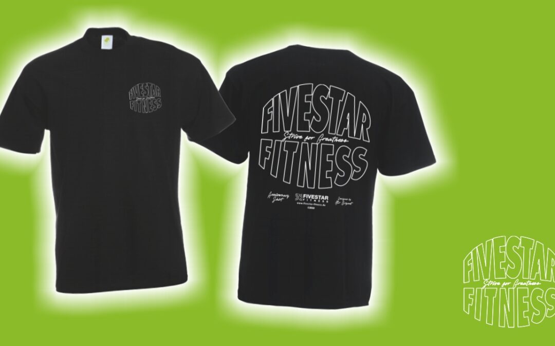 Jubliäumsshirts für Fivestar Fitness Koblenz
