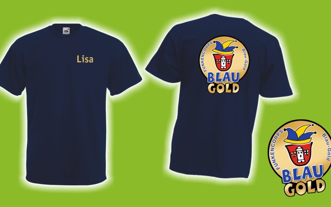 Neukunde: Funkencorps Blau Gold